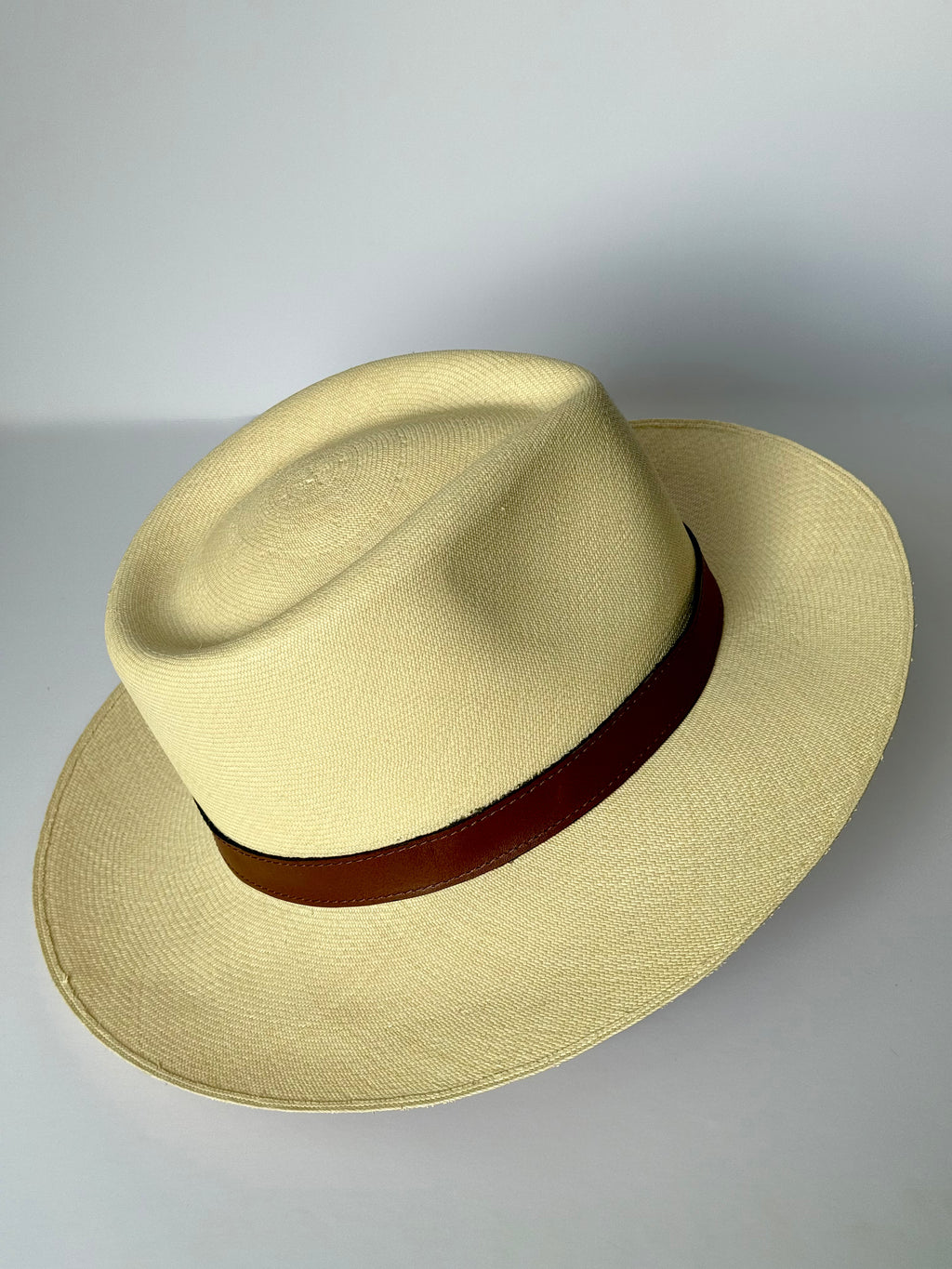 DIOREY   | ULTRAFINO NATURAL TEARDROP PANAMA HAT | Montecristi Quality