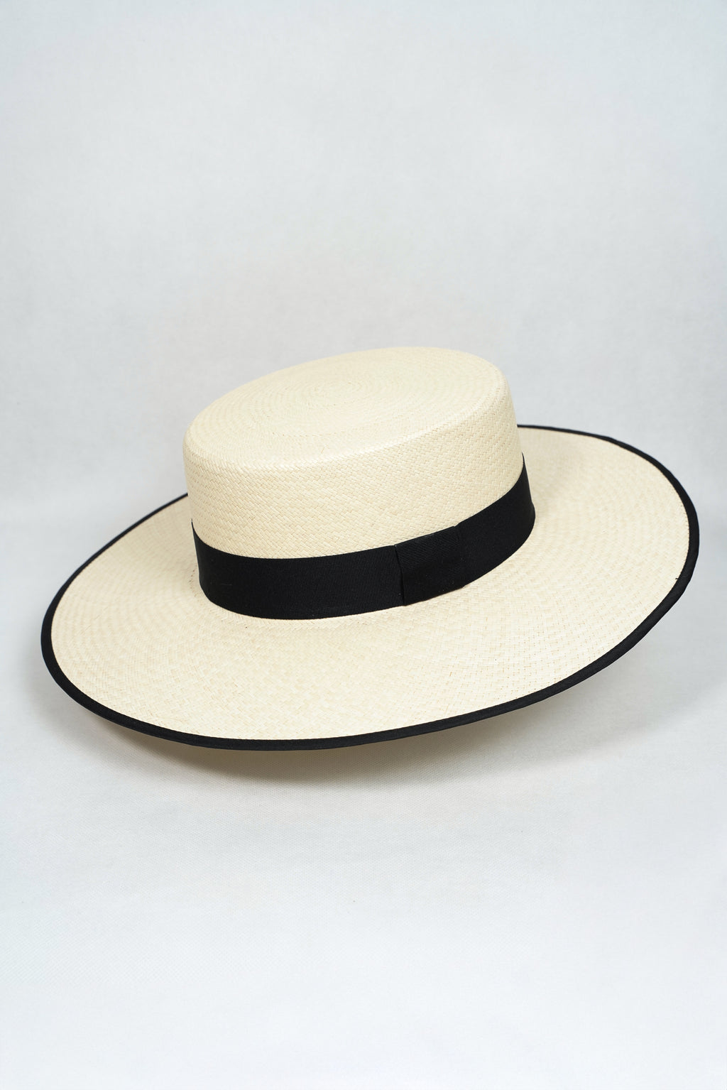 Panama Hat- Italiano Black  Desing