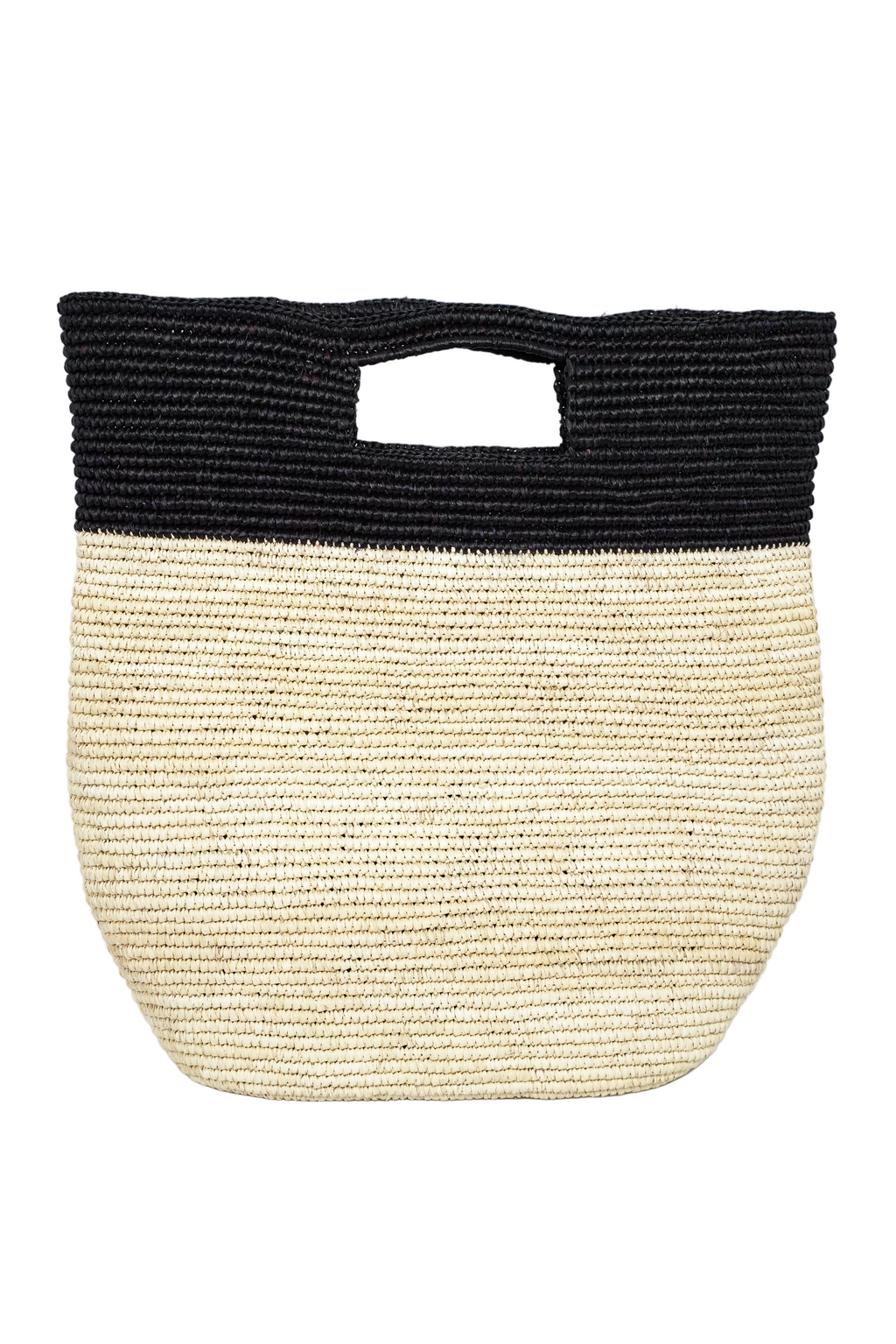 Black&White Toquilla Straw Bag