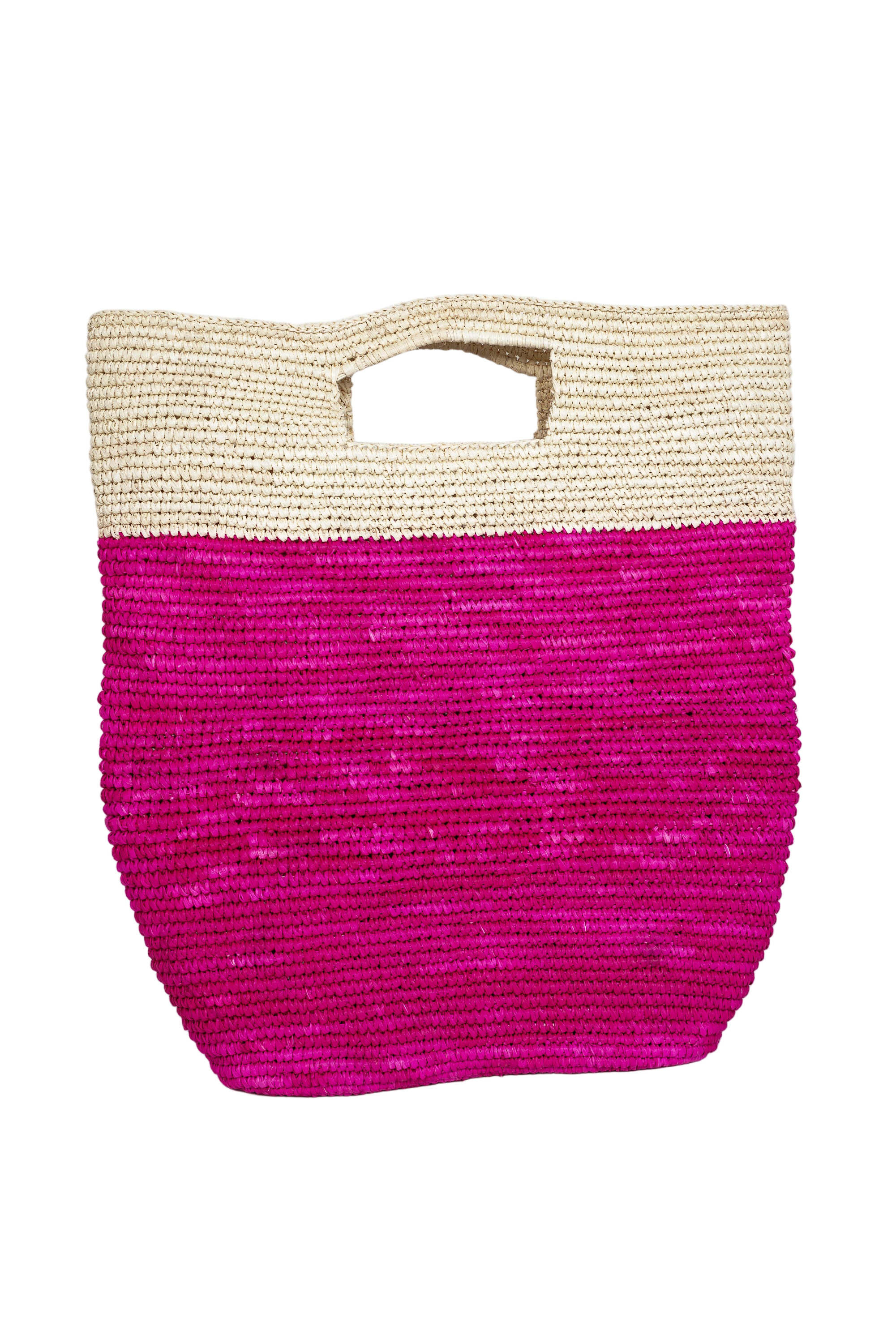Pink Toquilla Straw Bag